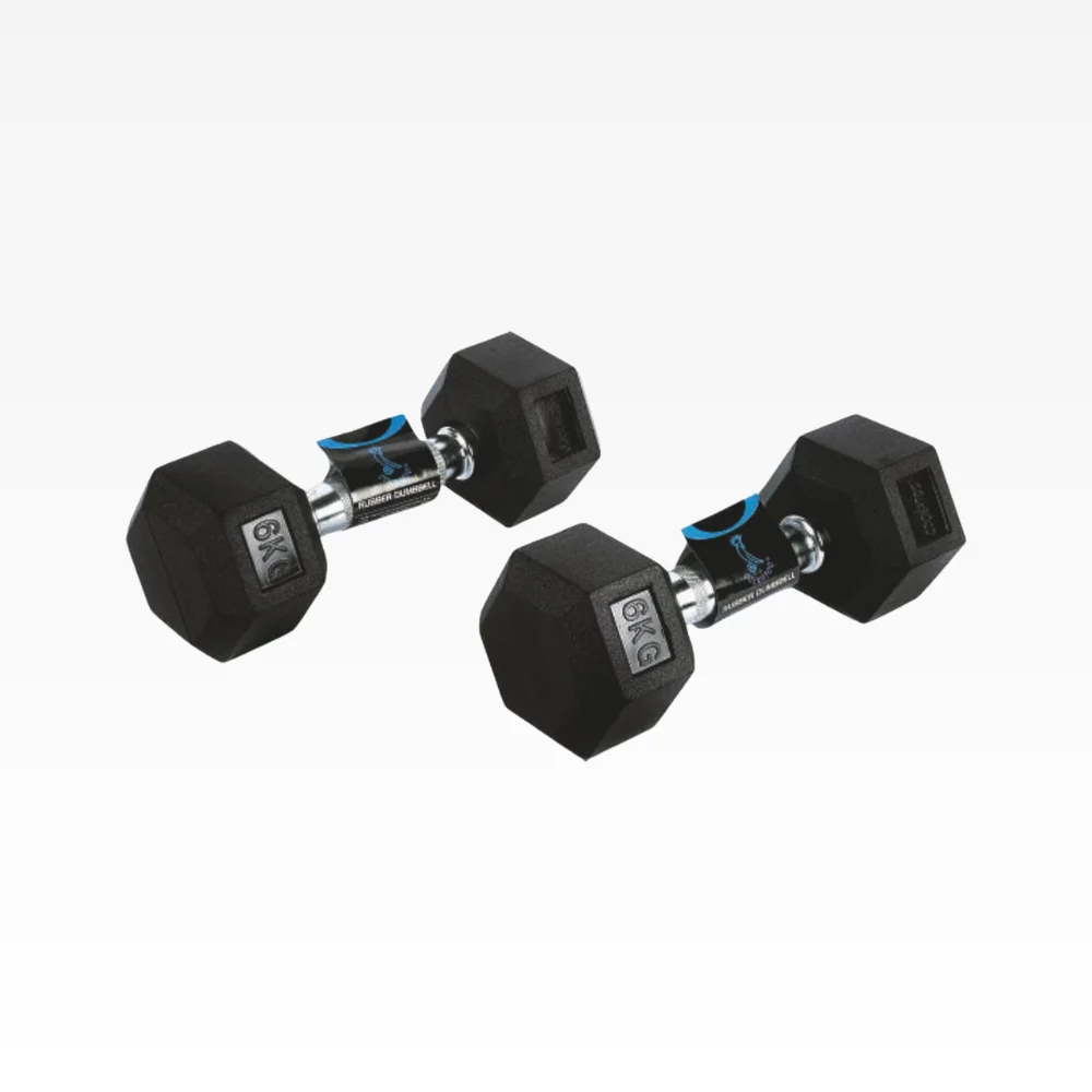 HEX RUBBER DUMBBELL